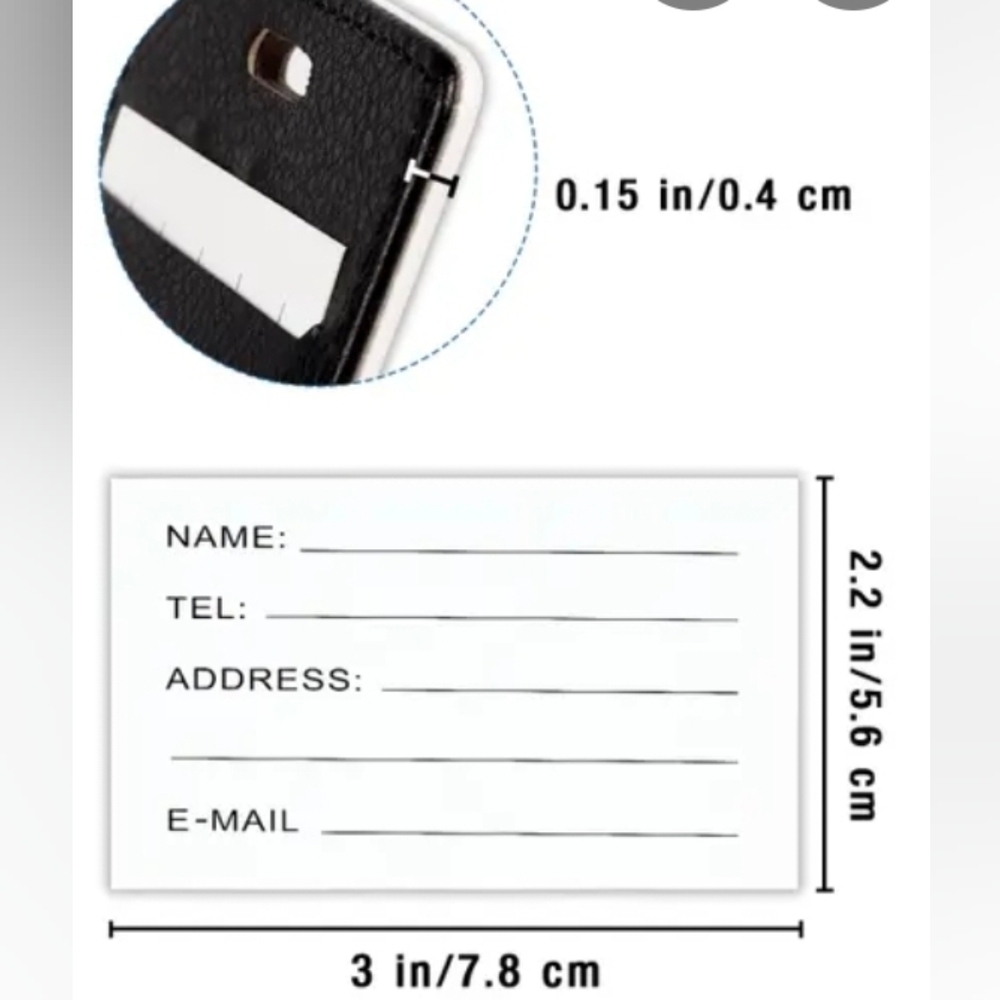 Luggage Tags- 3 Count, ' Hello? Is It Me You're Looking For? ' New - Picture 5 of 5